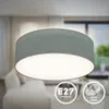 Lampa sufitowa tkanina szary tekstylny abażur lampa Podgląd zdjęcia produktu 7