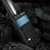 A black Retevis RA685 amateur radio is placed on a pile of black coal. Voir les images du produit
