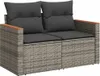 The Living Store 5-tlg. Garten-Sofagarnitur mit Kissen Grau Produktbild-Vorschau 4