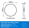 LED Badspiegel Rund 100cm mit Beschlagfrei Bluetooth Uhr 3 Produktbild-Vorschau 7