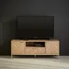 sweeek - TV-Möbel mit Holzdekor in Fischgrät Optik - Natur Produktbild-Vorschau 5