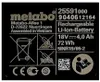 Metabo Li-Power Batterie 18V 4,0 Ah ( 625591000 ) Voir les images du produit 4