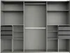 Schwebetürenschrank - 270 x 208 cm - 6 Schubladen - Graphit Produktbild-Vorschau 6