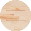 vidaXL Tischplatte Ø70x2,5 cm Massivholz Kiefer Produktbild-Vorschau 3