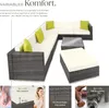 tectake® Aluminium Rattan Lounge Marbella wetterfest und Produktbild-Vorschau 3