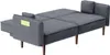 Schlafsofa Amrei Grau in Leinenoptik 190x76x79 cm mit Produktbild-Vorschau 3