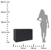 HOWHOMELY | Donica – doniczka – czarny – 90 x 30 x 60 cm – Podgląd zdjęcia produktu 3