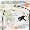 ML-Design Ampelschirm Ø300cm mit LED Solar Beige Alu Produktbild-Vorschau 3