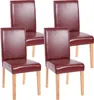 Four dining chairs arranged in a group against a white background. Náhled obrázku produktu