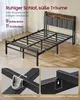 VASAGLE Metallbett 120 x 200 cm mit LED-Beleuchtung, Produktbild-Vorschau 5
