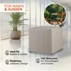 CASARIA® Auflagenbox 318L Polyrattan - Wetterfeste Garten Produktbild-Vorschau 4