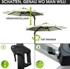 Alu Ampelschirm 300cm beige mit LED-Beleuchtung Produktbild-Vorschau 6
