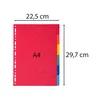 Exacompta 50x Register aus Recyclingkarton 220g, 6 Taben, Produktbild-Vorschau 2