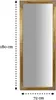 Wandspiegel 72x4x180cm vertikal/horizontal - Spiegel Produktbild-Vorschau 4