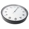 A wall clock with a black frame and a white face. Anteprima dell’immagine prodotto