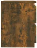 vidaXL Nočný stolík Smoked Oak 30x30x40 cm odvodený výrobok Náhľad obrázku produktu 4