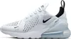 A side view of a white Nike Air Max 270 sneaker against a white background. Náhled obrázku produktu