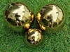3er Set Dekorationskugel 15-15-10 cm aus Edelstahl gold Produktbild-Vorschau 1