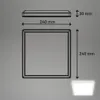 LED Deckenlampe LED Panel Deckenleuchte Flach Indirektes Produktbild-Vorschau 5