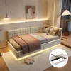 INONEFT Polsterbett90x200mit LED und USB/C,Jugendbett mit Produktbild-Vorschau 1