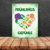 Frühlingsgefühle Metallschild XXL in 28x38 cm mit Produktbild-Vorschau 4
