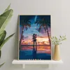 Oh Art  Peinture au numéro Couple romantique sur la plage Voir les images du produit 2