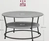 VASAGLE Couchtisch, Wohnzimmertisch, 80 x 46,5cm, Produktbild-Vorschau 7