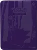 The image shows the back of a purple Pokemon binder with a Gengar silhouette embossed on it. Náhled obrázku produktu