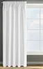 A white curtain hangs in front of a window. Produktbild-Vorschau