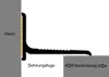 (9,99EUR/m) Wand Anschluss / Abschluss Profil | 22 x 15 x Produktbild-Vorschau 3