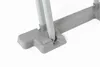 A close-up view of the base of a gray ladder, showing a locking mechanism. Produktbild-Vorschau