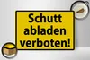 Holzschild Warnschild 30x20cm Schutt abladen verboten Produktbild-Vorschau 2