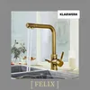KLARWERK® Felix | Grifo retro de 3 vías, acero inoxidable, Vista previa de la imagen del producto 2