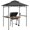Outsunny Grillpavillon mit LED 240 x 150 x 258 cm Produktbild-Vorschau 1