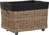 KRINES HOME Großer Rollkorb mit Griffen / Holzkorb mit Produktbild-Vorschau 2
