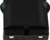 A close-up view of a black battery pack. Produktbild-Vorschau