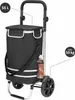Sac à roulettes EASY, 50l, noir Voir les images du produit 12