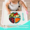 Silikon Baby Teller mit Saugnapf und Deckel, Sonne Muster Produktbild-Vorschau 6