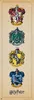 Poster a binario lungo di Harry Potter 4 stemmi delle case Anteprima dell’immagine prodotto 1