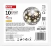LED Weihnachtskugel aus Glas - Schneeflocken, 12 cm, 3x AA, Innen, warmweiss, Timer Produktbild-Vorschau