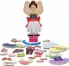 Bambola magnetica in legno da vestire - Ballerina Nina Anteprima dell’immagine prodotto 4