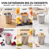 Edelstahl Trinkbecher 200 ml, 6er Set, bruchsicher, leicht Produktbild-Vorschau 8