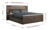 Boxspringbett 140x200 mit Led, Polsterbett 140x200 mit LED Produktbild-Vorschau 6