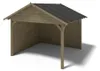 Gartenlaube Gartenpavillon 4.04x4.04m mit Paneelen - Produktbild-Vorschau 1