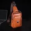 Umhängetasche aus echtem Leder, Schulter-Brusttasche, Produktbild-Vorschau 2
