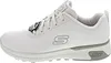 Side view of a white Skechers sneaker. Podgląd zdjęcia produktu