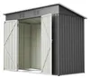 ELANDEPOT Abri de jardin 242 × 126 × 182 cm gris rangement Voir les images du produit 17