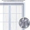 wometo Faden-Vorhang Glitzer-Vorhang 90x245 - silber-silber Produktbild-Vorschau 1