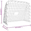 vidaXL Fußballtor mit Netz Weiß 125x96x60 cm Stahl & Produktbild-Vorschau 11