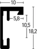 Nielsen Telaio in alluminio c2 40x40 cm struttura oro opaco Anteprima dell’immagine prodotto 4